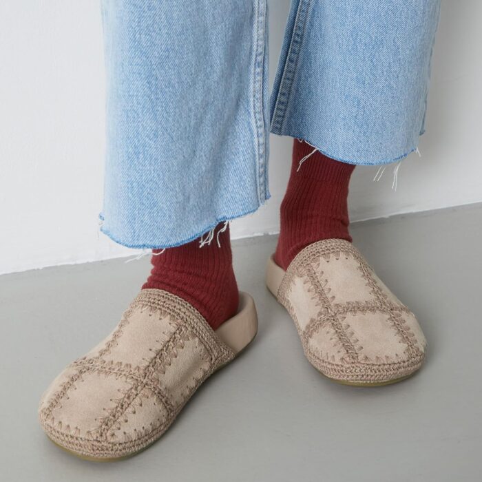The Sak Bolinas Clog in Crochet and Leather, Slip On Entry - Image 2