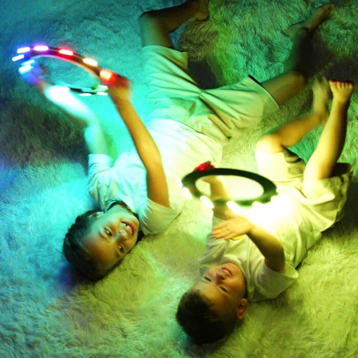 TOSY Flying Ring - 16 Million Color RGB LEDs or 12 LEDs, Super Bright, Lost Mode, Auto Light Up, Camping Essentials for Kids/Teens/Boy/Girl, Safe & Soft, Waterproof, Pool/Beach Games, Lightweight Toy - Image 5