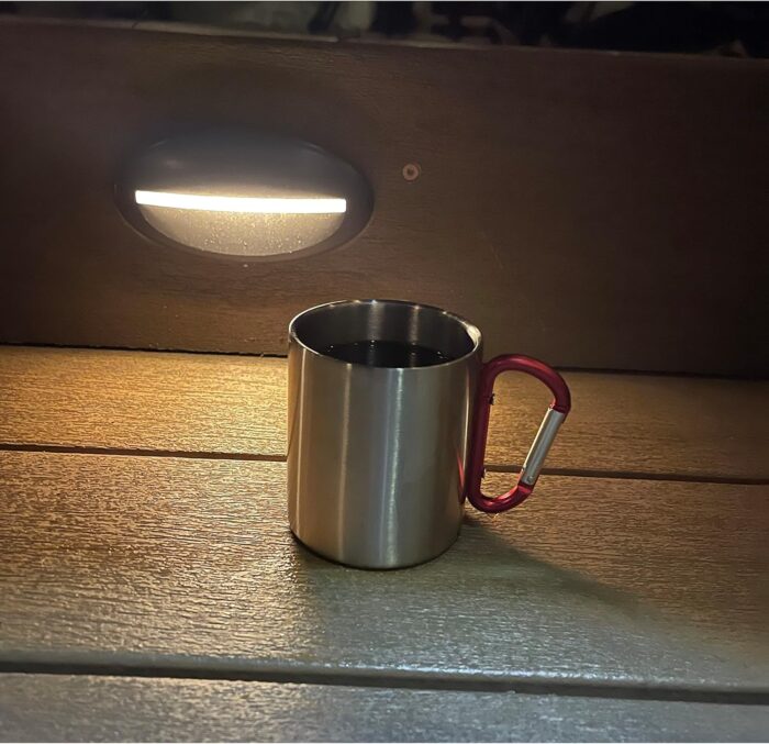 Life Gear Stainless Steel Double Walled Mug with Carabiner Handle - Portable Rockclimbing, Hiking, Backpacking or Camping Travel Cup 10 oz - Image 7