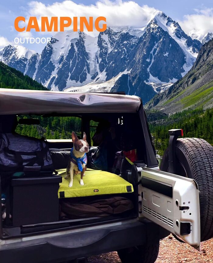 3 Inch GAIALOOP Thick Memory Foam Camping Mattress Sleeping Pad [Car/Tent/Cot] Glamping Portable Floor Mat Roll Up Futon Mattress for Guests Sleepover - Image 4