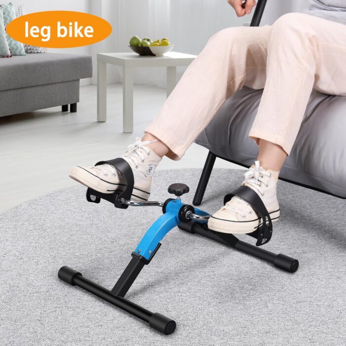 Pedal Exerciser mini Exercise Bike for Leg and Arm Cycling Exercisce Foldable Pedaller - Image 4