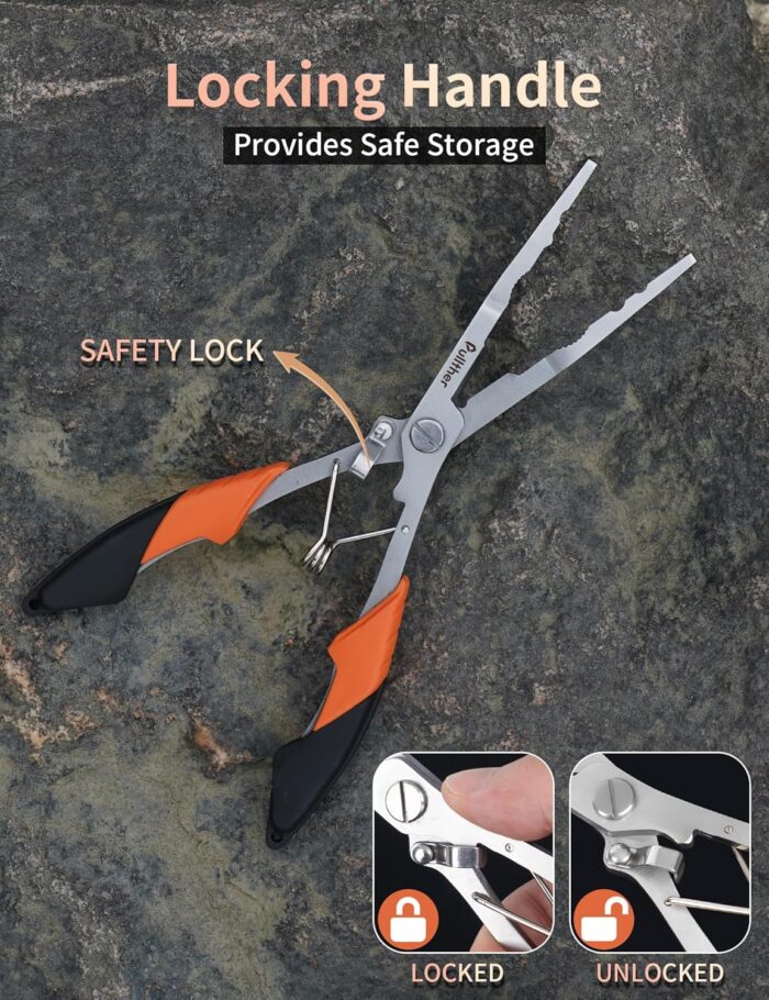 Fishing Gear,Hook Remover Fishing Pliers,Stainless Steel Fishing Tools,Multitool for Saltwater Freshwater - Image 3