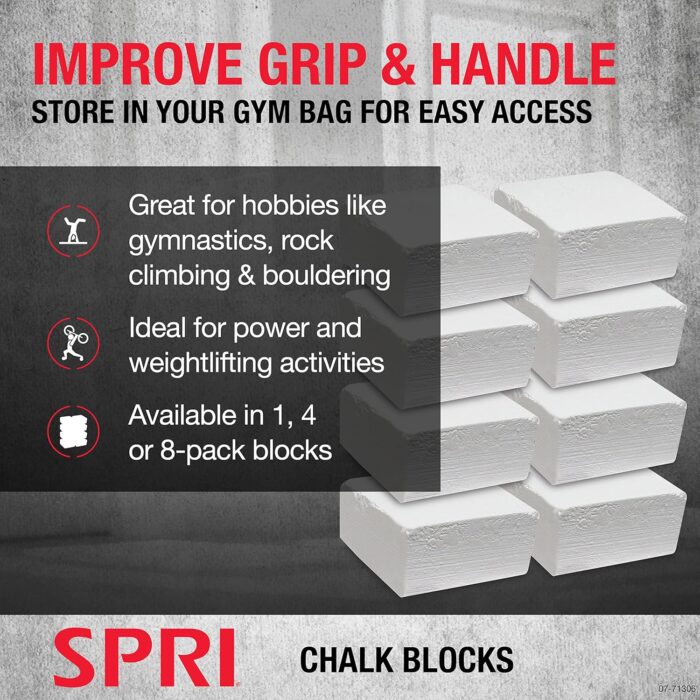 SPRI Chalk Block & Chalk Ball for Gymnastics, Rock Climbing, Bouldering, Rings, Weightlifting, Pool Billiards - Image 3