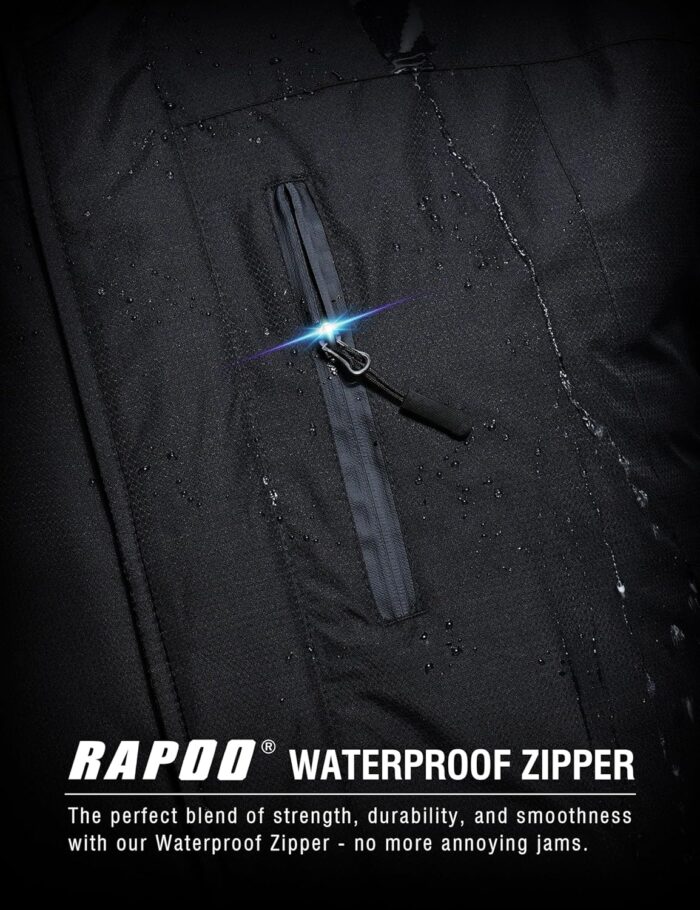 Rapoo Men's Winter Ski Snow Jacket Mountain Waterproof Windproof Rain Jacket - Image 5