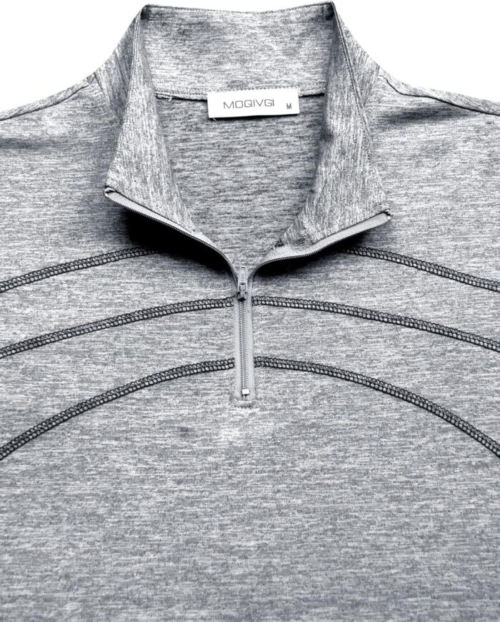 MOQIVGI Womens Long Sleeve Workout Tops Casual Sports Gym Yoga Running Half Zip Pullover - Image 3