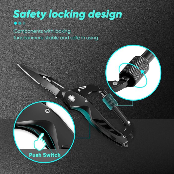 Fathers Day Dad Gifts from Daughter Son Wife, Multitool Carabiner Knife, Pocket Knife for Men with Bottle Opener, Window Breaker and Screwdriver, Tactical Survival Gear for Hiking - Image 7