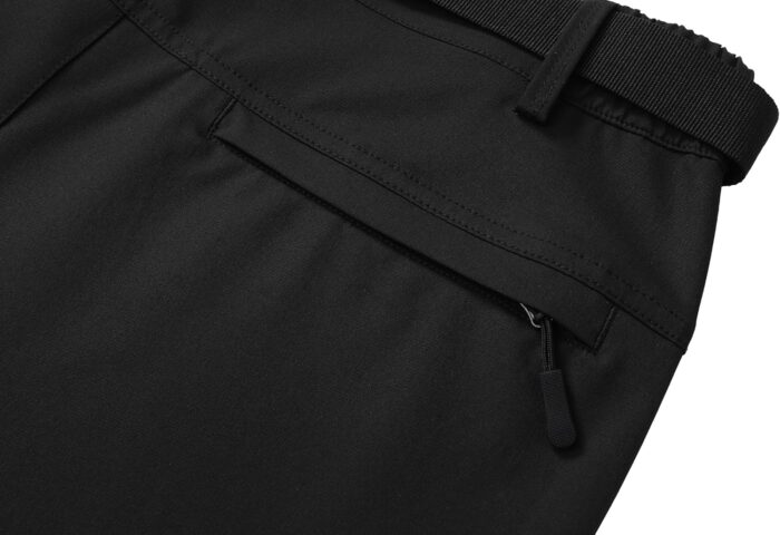 Men's Lightweight Hiking Pants Quick-Dry Waterproof Outdoor Cargo Pants with Stretchable Waist - Image 8