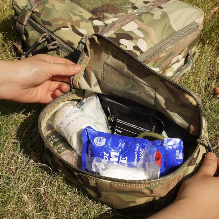 PETAC GEAR 4 PCS Tactical Modular Packing Cubes with Waterproof Material, Large Capacity Storage Bag, Easy Clean Outdoor Travel Organize Storage Pouches Bags (MC) - Image 5