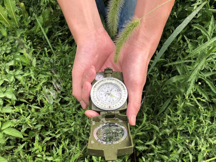 AOFAR Military Compass,AF-4580 Lensatic Sighting, Waterproof and Shakeproof with Map Measurer Distance Calculator, Pouch for Camping, Hiking - Image 7