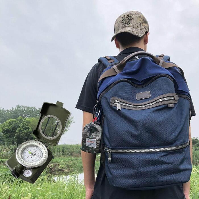 AOFAR Military Compass,AF-4580 Lensatic Sighting, Waterproof and Shakeproof with Map Measurer Distance Calculator, Pouch for Camping, Hiking - Image 8