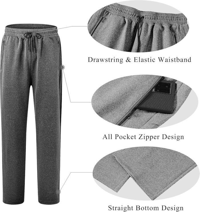 MoFiz Mens Tracksuit Jogging Sports Sweatsuit Comfortable Outfits Casual Athletic Pants Full zip Jacket 2 Piece - Image 5