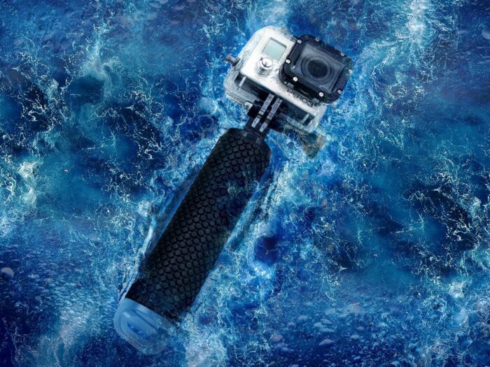 Floating Hand Grip Waterproof Monopod for GoPro Hero 13 12 11 10 9 8 7 6 5 4 3+ 2 1 Session Black Silver Handler & Handle Mount Accessories Kit for Water Sport and Action Cameras (Blue) - Image 4