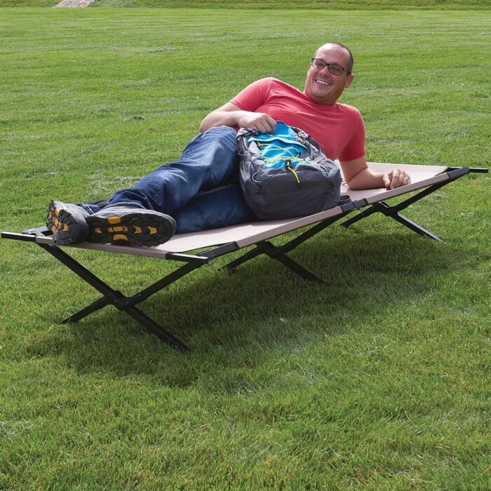 Coleman Trailhead II Camping Cot Easy-to-Assemble Folding Cot Supports Campers up to 6ft 2in or 300lbs Great for Camping Lounging & Elevated Sleeping - Image 4