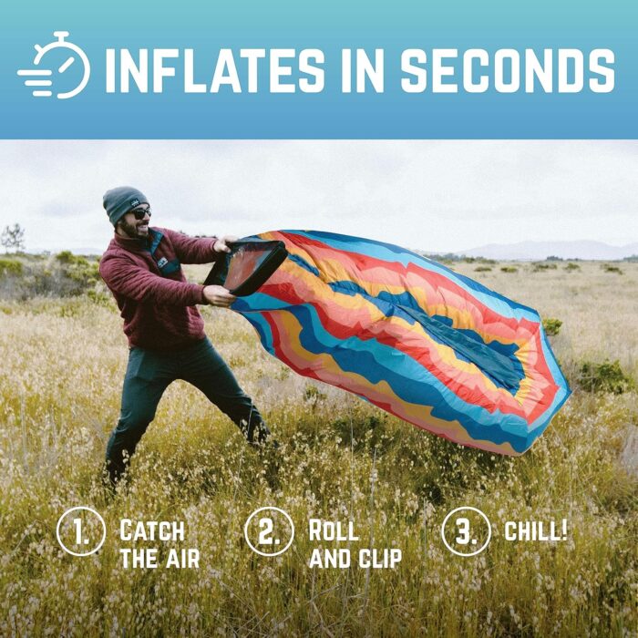 Chillbo Inflatable Couch – Cool Inflatable Chair. Upgrade Your Camping Accessories. Easy Setup is Perfect for Hiking Gear, Beach Chair and Music Festivals. - Image 4
